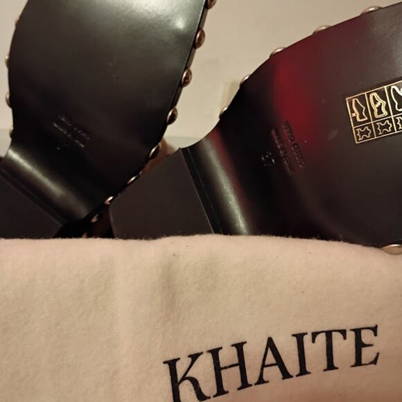 Khaite Hooper Studded Suede Ankle Boots - Gently Used - Picture 3 of 4